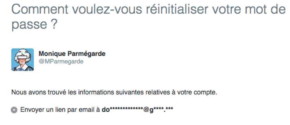 Réinitialiser le mot de passe Twitter de MP La procédure pour réinitialiser un mot de passe sur Twitter