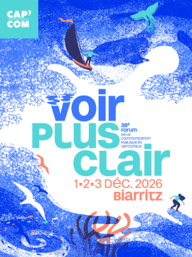 Affiche du Forum Cap'Com 2026 à Biarritz