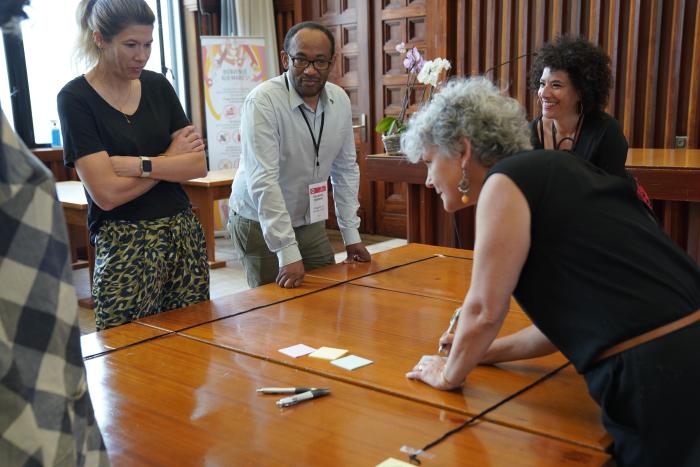 Atelier participatif lors du voyage d'étude à Villeurbanne en 2022